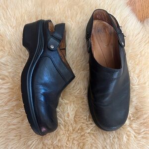 Ariat Santa Crus Black Leather Slip on Mules/Clogs
